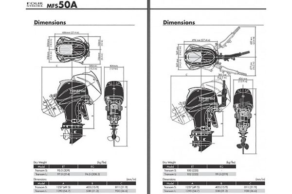 Tohatsu MFS 50 pk fourstroke | Buitenboordmotor